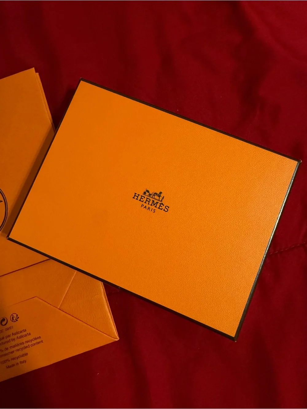 Authentic Hermès Silk Notebook 